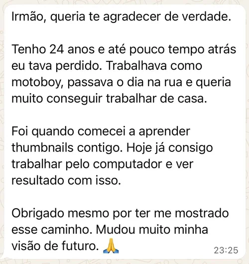 Depoimento de aluno 2